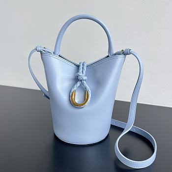 	 Bottega Veneta Liberta Small Bucket Bag In Blue - 22x18x15cm