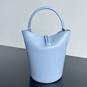 	 Bottega Veneta Liberta Small Bucket Bag In Blue - 22x18x15cm - 6