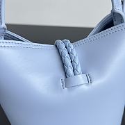 	 Bottega Veneta Liberta Small Bucket Bag In Blue - 22x18x15cm - 3