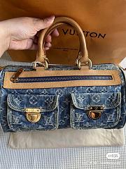 Louis Vuitton Speedy 30 Blue Monogram Denim - 1