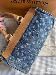 Louis Vuitton Speedy 30 Blue Monogram Denim - 6