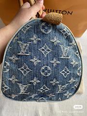 Louis Vuitton Speedy 30 Blue Monogram Denim - 3