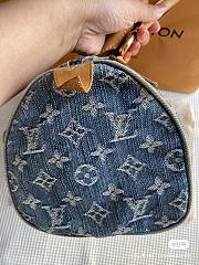 Louis Vuitton Speedy 30 Blue Monogram Denim - 2