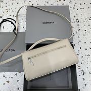 Balenciaga Vel Air Clutch In Cream  - 26.9x13.9x5.3cm - 5