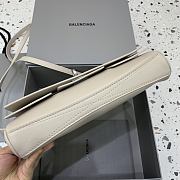 Balenciaga Vel Air Clutch In Cream  - 26.9x13.9x5.3cm - 4