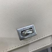 Balenciaga Vel Air Clutch In Cream  - 26.9x13.9x5.3cm - 2