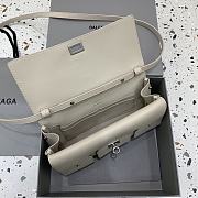 Balenciaga Vel Air Clutch In Cream  - 26.9x13.9x5.3cm - 3