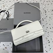 	 Balenciaga Vel Air Clutch In White - 26.9x13.9x5.3cm - 1