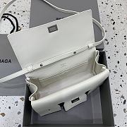 	 Balenciaga Vel Air Clutch In White - 26.9x13.9x5.3cm - 5