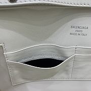 	 Balenciaga Vel Air Clutch In White - 26.9x13.9x5.3cm - 2