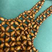 LE 5 À 7 large in wood beads  - 30x35x10cm - 3