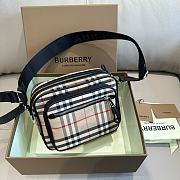 Burberry Vintage Check and Leather Crossbody Bag - 22.5 x 8.2 x 14.5cm - 5