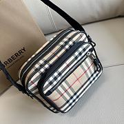 Burberry Vintage Check and Leather Crossbody Bag - 22.5 x 8.2 x 14.5cm - 4
