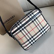 Burberry Vintage Check and Leather Crossbody Bag - 22.5 x 8.2 x 14.5cm - 3
