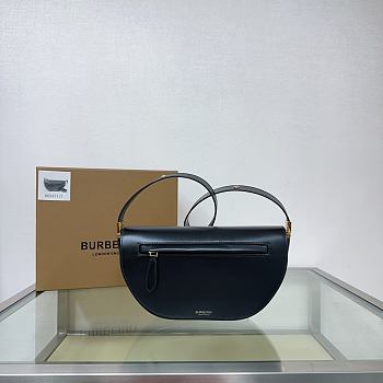 Burberry Olympia Small Leather Crossbody Bag In Black - 26 x 5.5 x 15cm