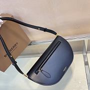 Burberry Olympia Small Leather Crossbody Bag In Black - 26 x 5.5 x 15cm - 2