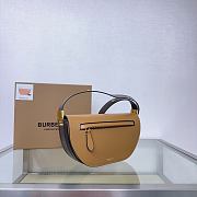 	 Burberry Olympia Small Leather Crossbody Bag In Brown - 26 x 5.5 x 15cm - 4