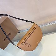 	 Burberry Olympia Small Leather Crossbody Bag In Brown - 26 x 5.5 x 15cm - 5