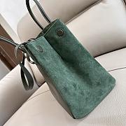 Burberry Rocking Horse tote bag suede green - 35.5x18 x 28cm - 6