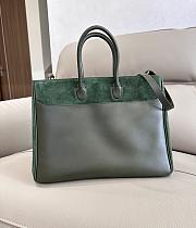 Burberry Rocking Horse tote bag suede green - 35.5x18 x 28cm - 3