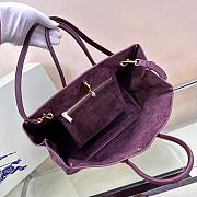 	 Burberry Rocking Horse tote bag suede purple - 35.5x18 x 28cm - 5