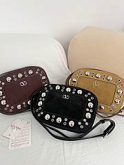 Valentino Garavani Nellcôte Shoulder Bag In Suede - 23 X 16 X 6cm - 1