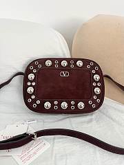 Valentino Garavani Nellcôte Shoulder Bag In Suede - 23 X 16 X 6cm - 3