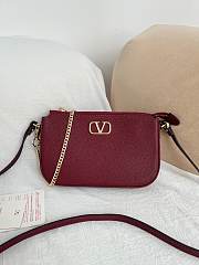 Valentino Mini Vlogo Signature Calfskin Crossbody Bag - 21.5x13x3cm - 6
