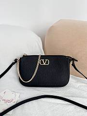 Valentino Mini Vlogo Signature Calfskin Crossbody Bag - 21.5x13x3cm - 5