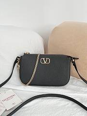 Valentino Mini Vlogo Signature Calfskin Crossbody Bag - 21.5x13x3cm - 2