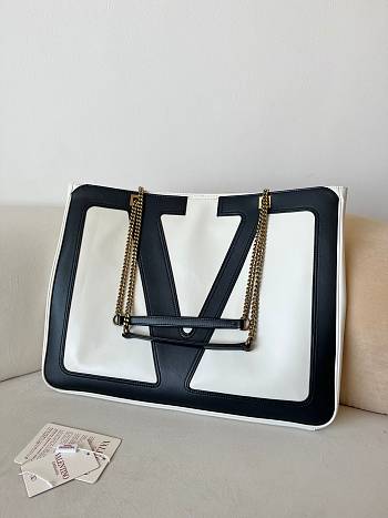 Valentino Garavani Viva Superstar White Tote Bag - 45 X 35 X  3.5 cm