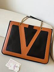 	 Valentino Garavani Viva Superstar Brown Tote Bag - 45 X 35 X 3.5 cm - 4