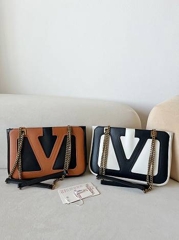 	 Valentino Garavani Viva Superstar Brown Tote Bag - 27 X18 X 3cm