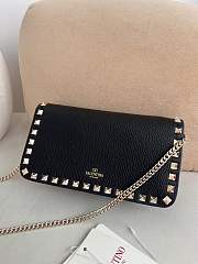 Valentino Garavani Vring Black Bag - 21x611cm - 3