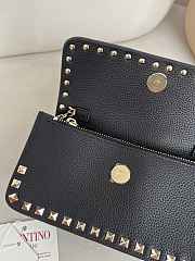 Valentino Garavani Vring Black Bag - 21x611cm - 4