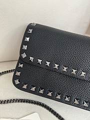 	 Valentino Garavani Vring All Black Bag - 21x611cm - 2