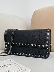 	 Valentino Garavani Vring All Black Bag - 21x611cm - 3
