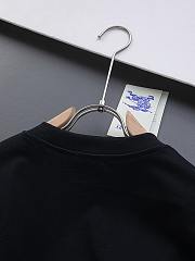 Burberry Knight Stamp Cotton T-shirt in Black  - 6