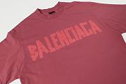 Balenciaga Tape Type T-shirt Medium Fit in Rasberry - 6