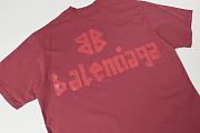Balenciaga Tape Type T-shirt Medium Fit in Rasberry - 4