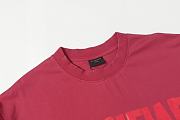 Balenciaga Tape Type T-shirt Medium Fit in Rasberry - 3