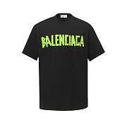 Balenciaga Men's Tape Type vintage Cotton T-Shirt  - 1