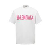 Balenciaga Men's Tape Type vintage Cotton T-Shirt  - 2