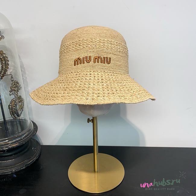 Miu Miu Woven fabric bucket hat  - 1