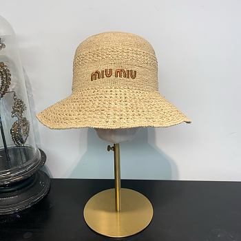 Miu Miu Woven fabric bucket hat 