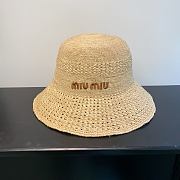 Miu Miu Woven fabric bucket hat  - 4