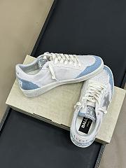 Golden Goose Ball Star LTD in suede with metallic leather star and denim inserts  - 5