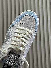 Golden Goose Ball Star LTD in suede with metallic leather star and denim inserts  - 2