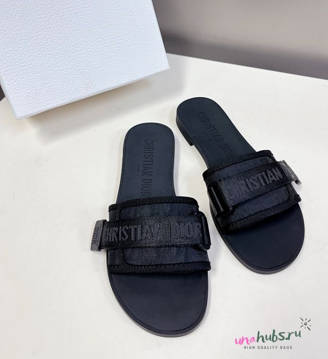 Dior Revolution Black Slides - 1