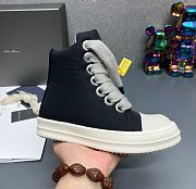 Rick Owens Black Hollywood Jumbo Lace Puffer Sneaks - 1